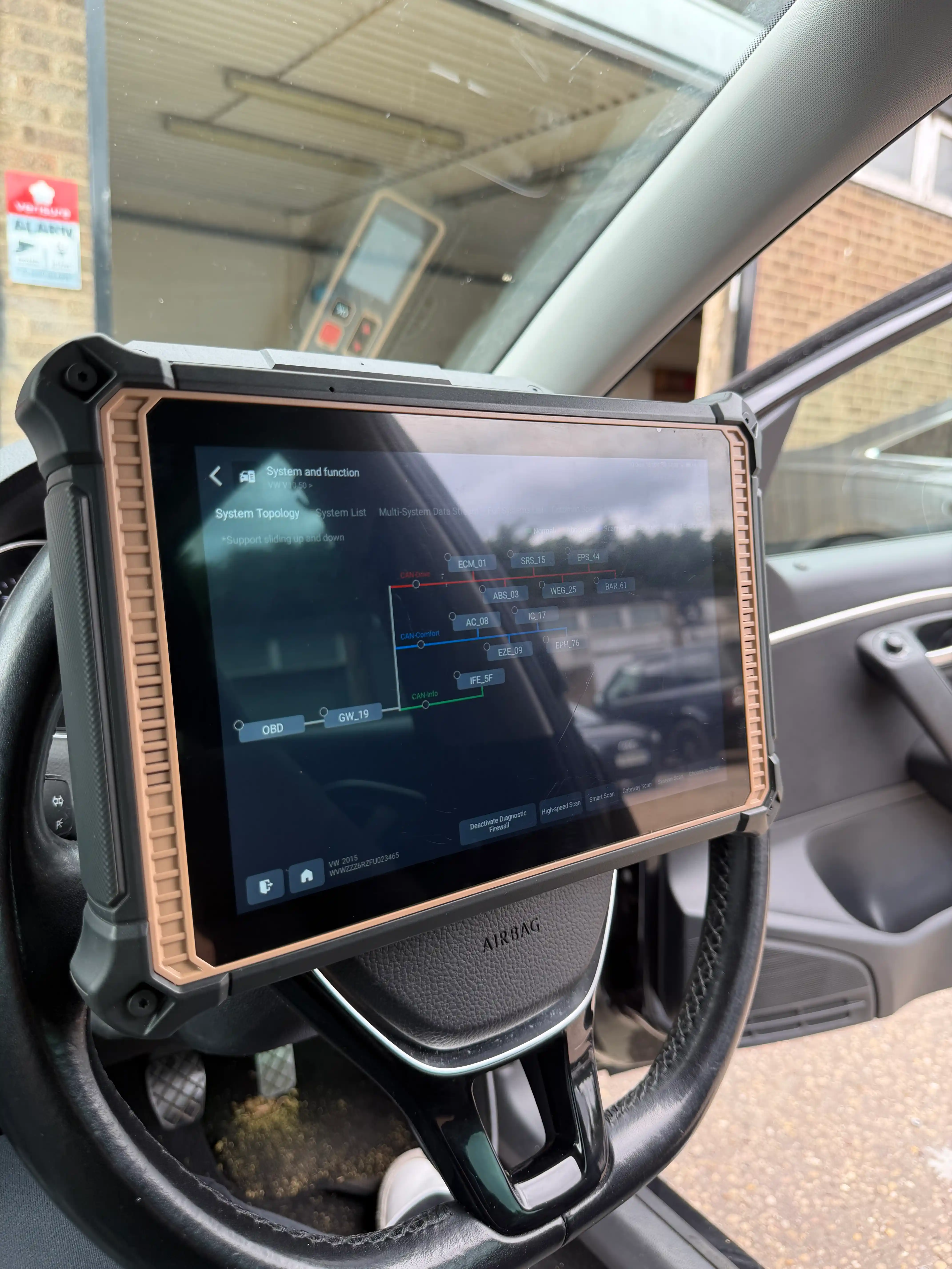 VW diagnostic scan